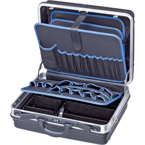 Knipex Werkzeugkoffer Basic, leer, zur individuellen Bestückung, Strapazierfähige Ausführung aus ABS-Material, schwarz (002105LE)