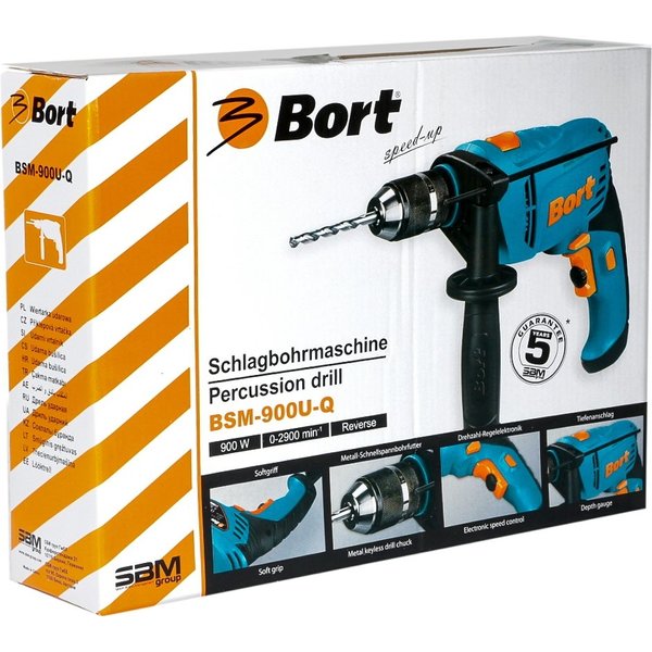 Bort BSM-900U-Q - Schlagbohrhammer - 900 W - Bohrfutterschlüssel (93727833)
